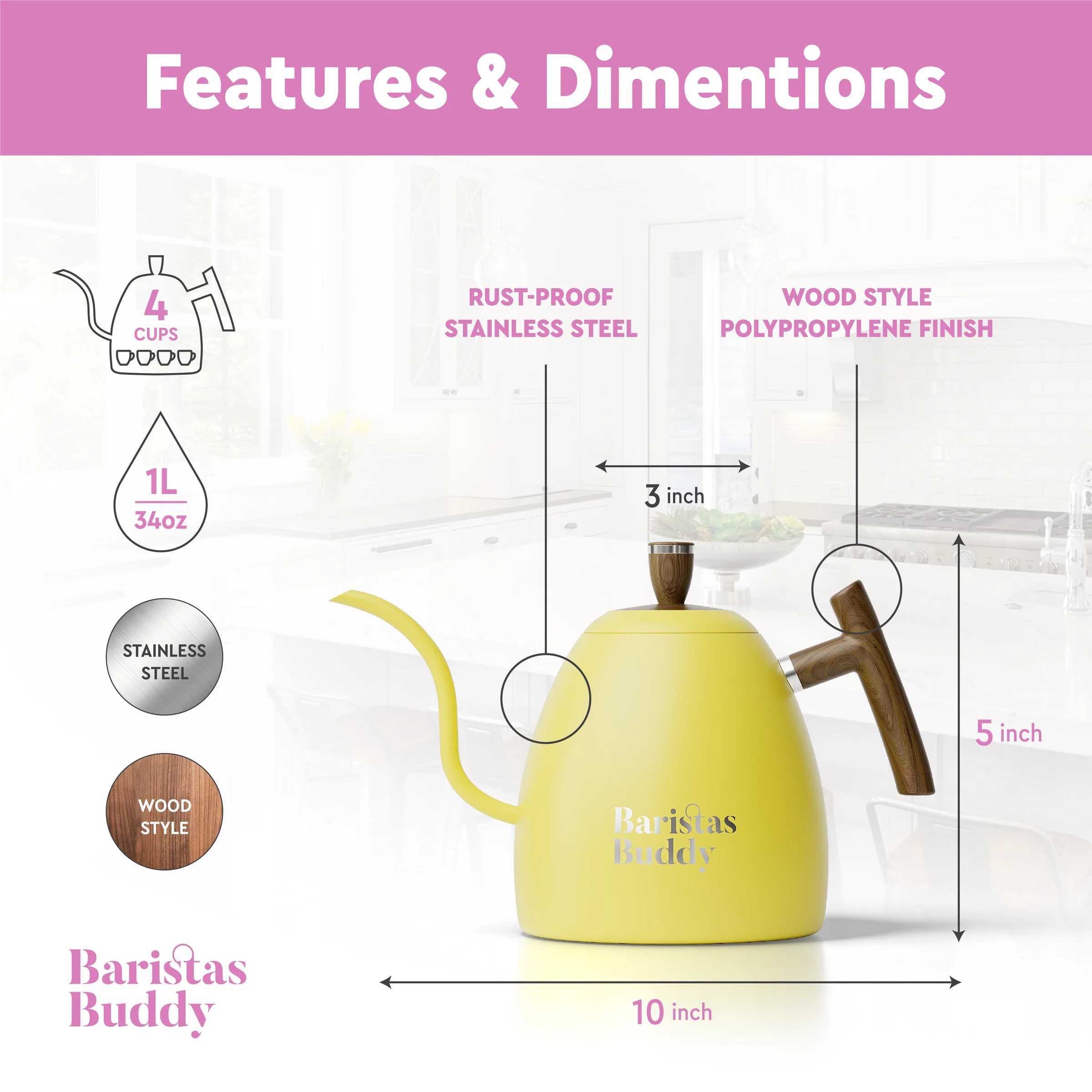 Baristas Buddy — Gooseneck Kettle A+ listing — image 2
