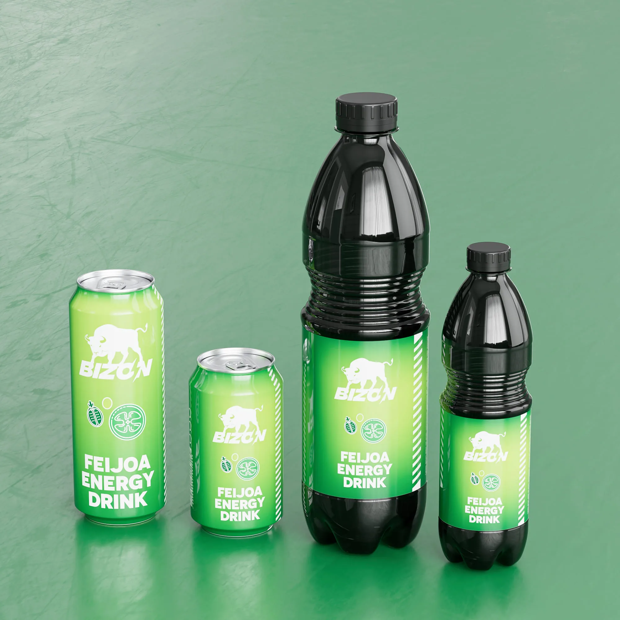 Bizon — Feijoa energy drink lineup — image 1