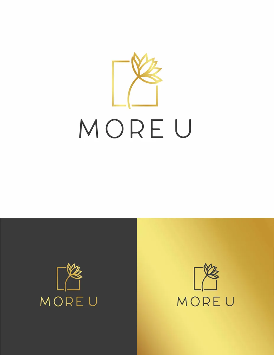 MORE U — logo & brand lockup