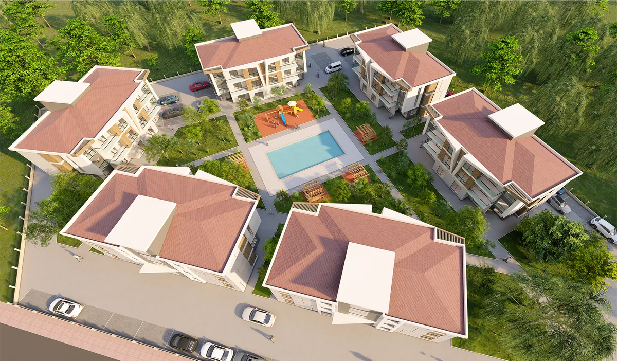 Residential complex — aerial masterplan