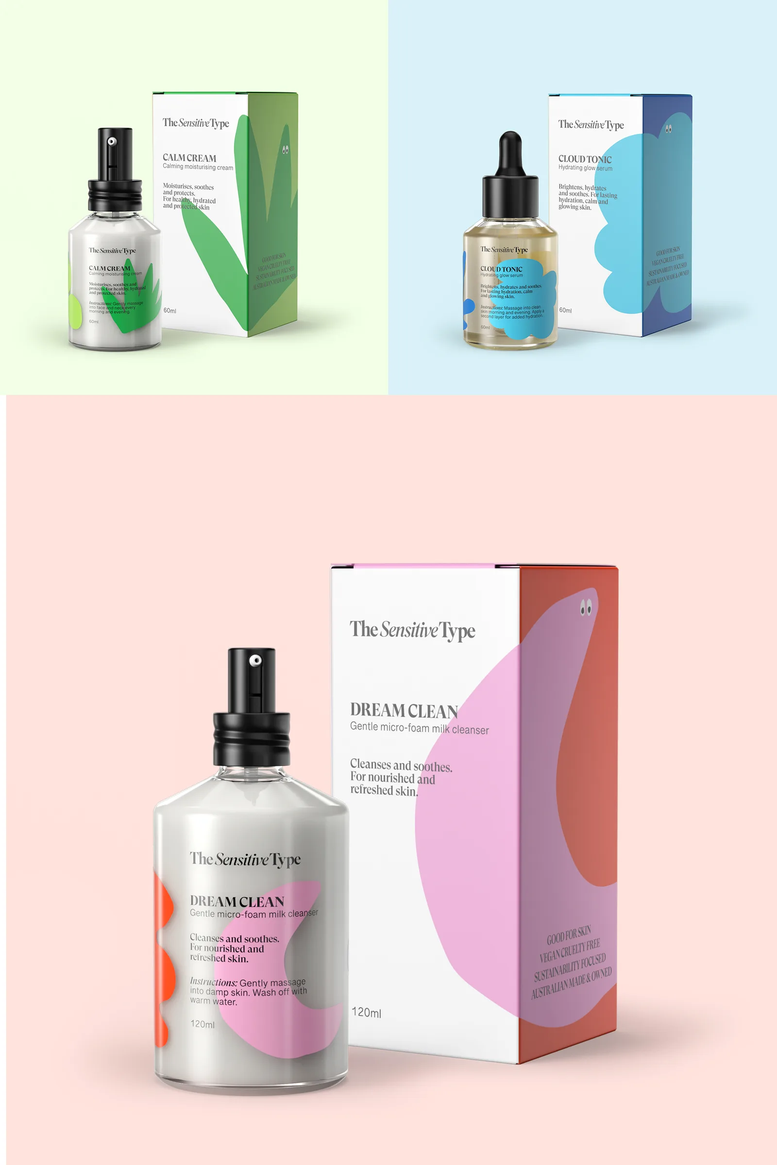 The Sensitive Type — skincare packaging line — image 1
