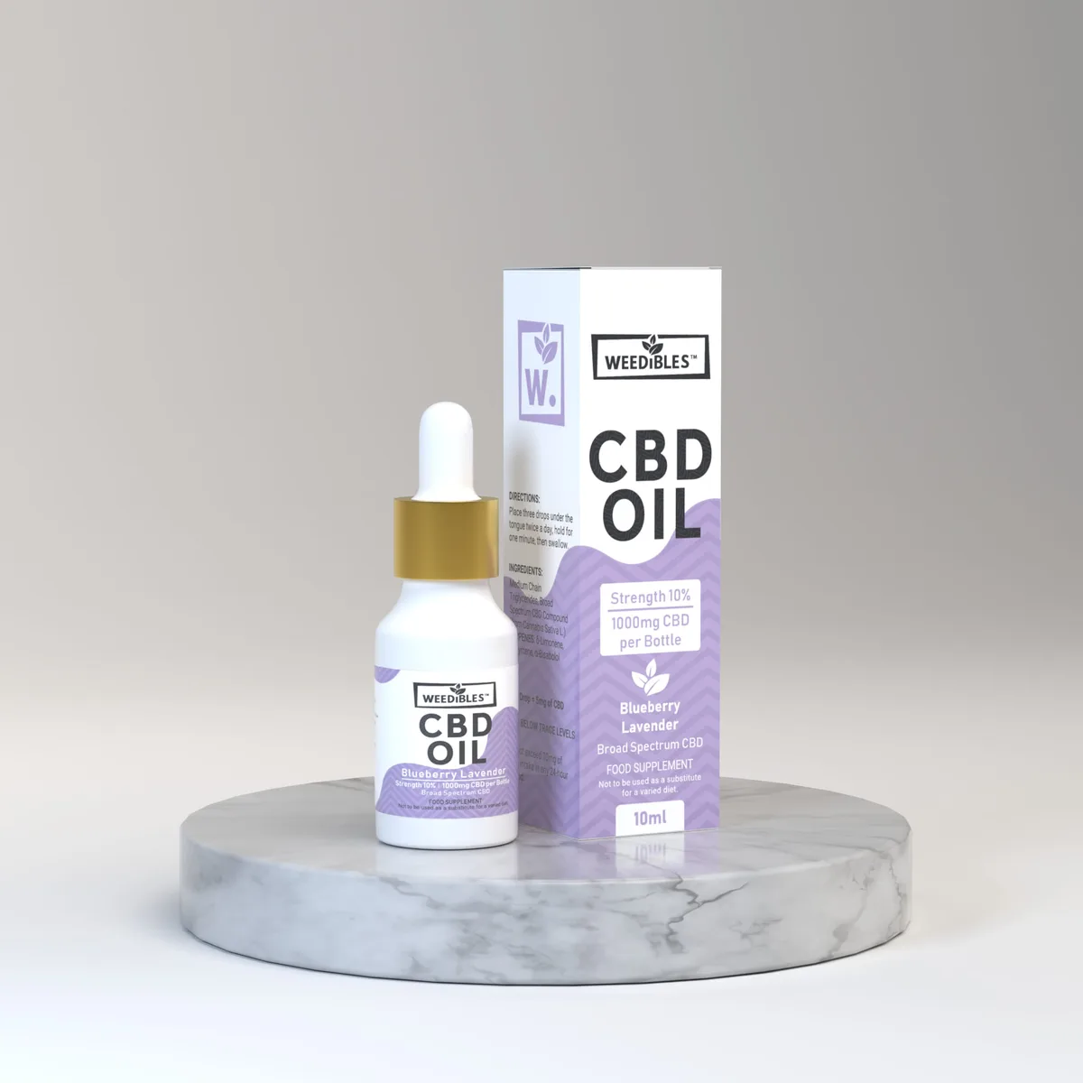 Weedibles — CBD Oil box