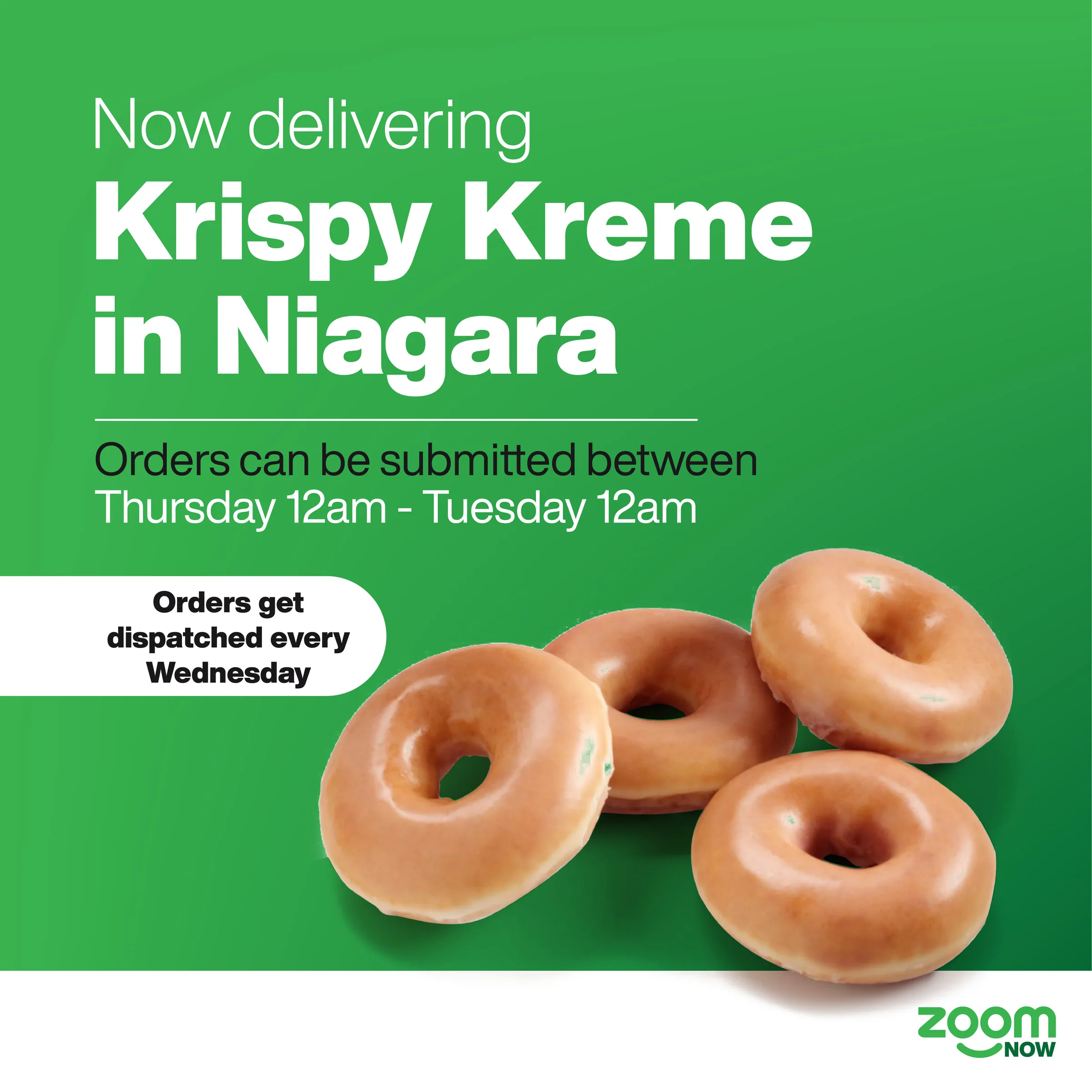 Zoom Now — Krispy Kreme delivery post — image 1